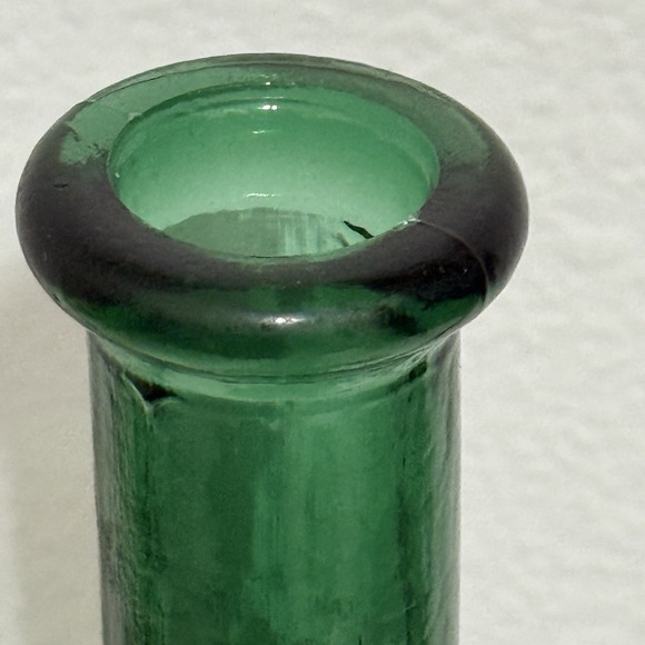 Vintage MCM Green Hobnail Glass Decanter Genie Bottle 21" - Picture 7 of 12